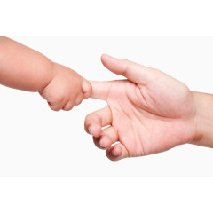 婴儿和成人手拉手图片