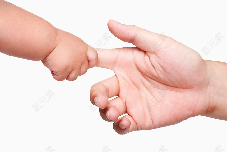婴儿和成人手拉手图片