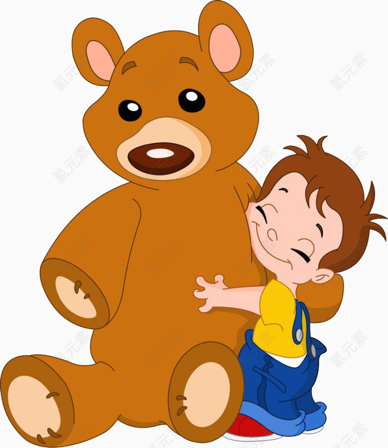 孩子和玩具熊