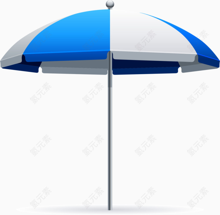 矢量手绘遮阳伞