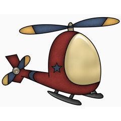 卡通直升机