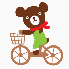 骑单车的小熊
