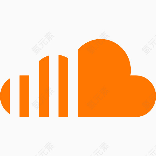 扁平化 logo soundcloud