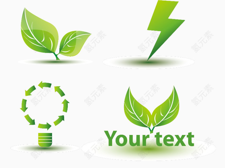 绿色创新环保图案