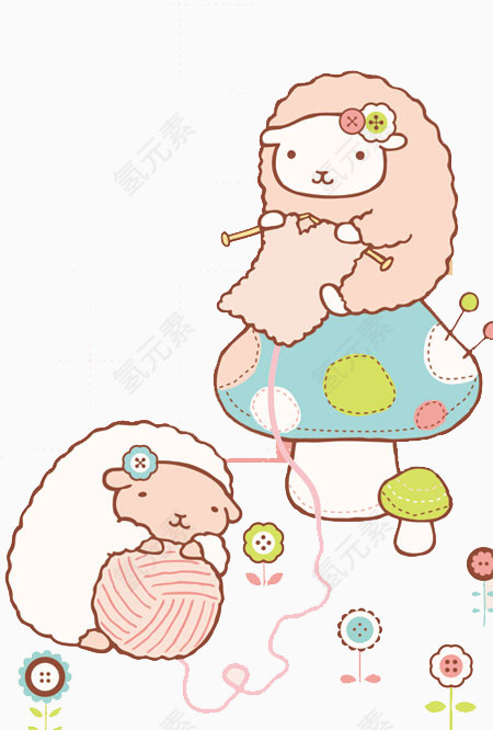 织毛衣的绵羊