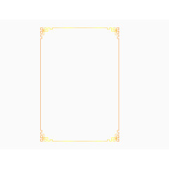 金色中国风边框