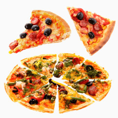 营养蔬菜披萨