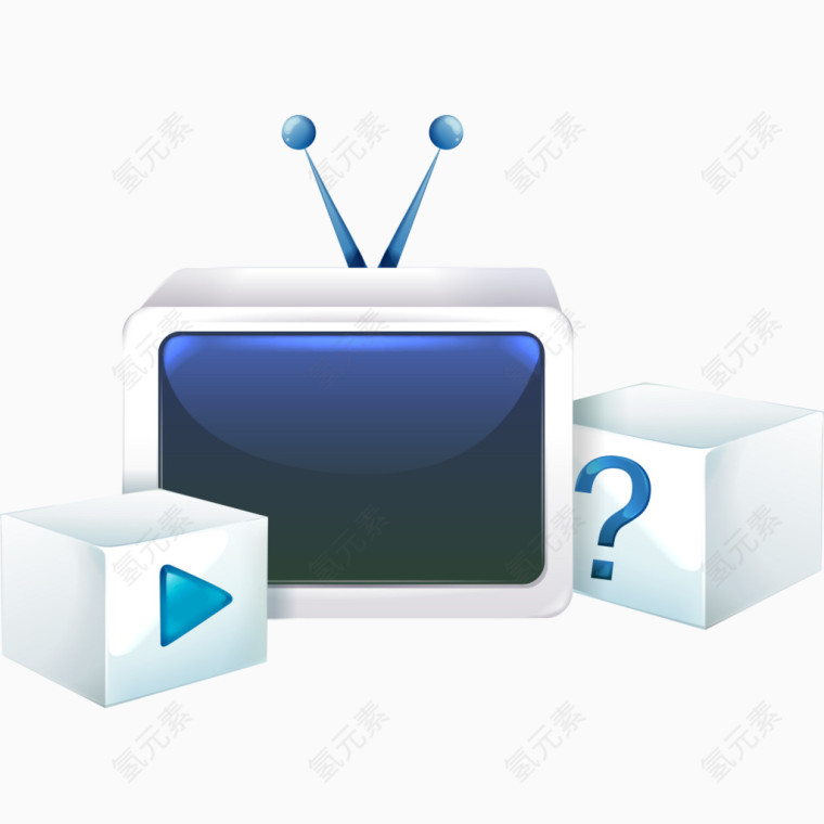 电视立体和方块