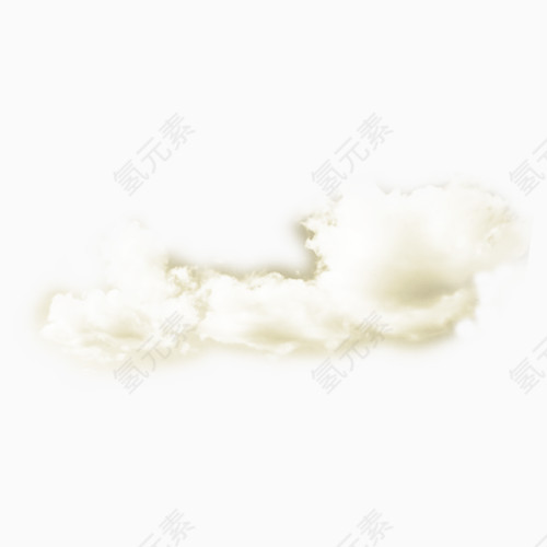 白黄云朵图