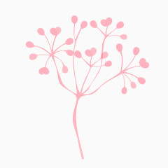 粉红色树枝图片
