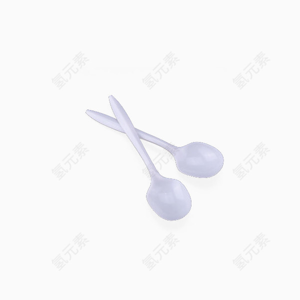 一次性塑料勺子调羹汤勺白色