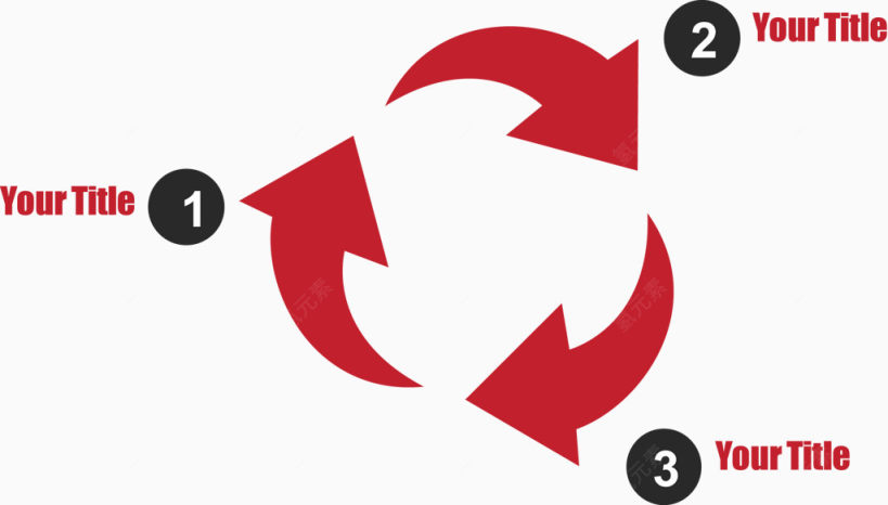 红色箭头循环图.下载