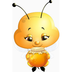 拿着蜂蜜的蜜蜂