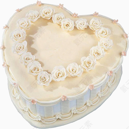 玫瑰花装饰蛋糕