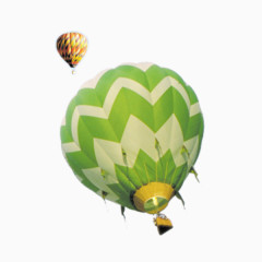双十二促销绿色热气球