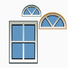 窗户  欧式窗户 蓝色窗户