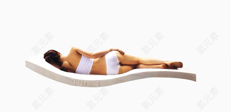 人体侧卧曲线床垫素材
