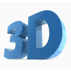 3d蓝色艺术字