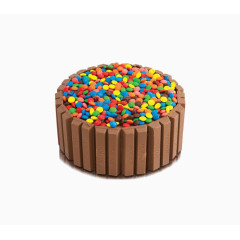 巧克力彩虹糖蛋糕