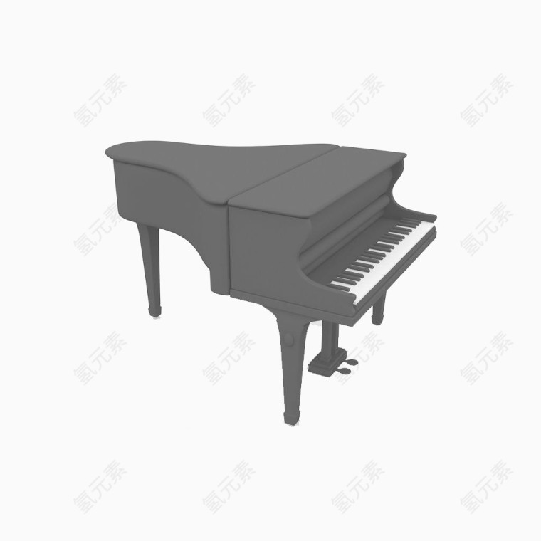 灰色钢琴