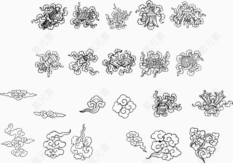 中国风祥云矢量素材