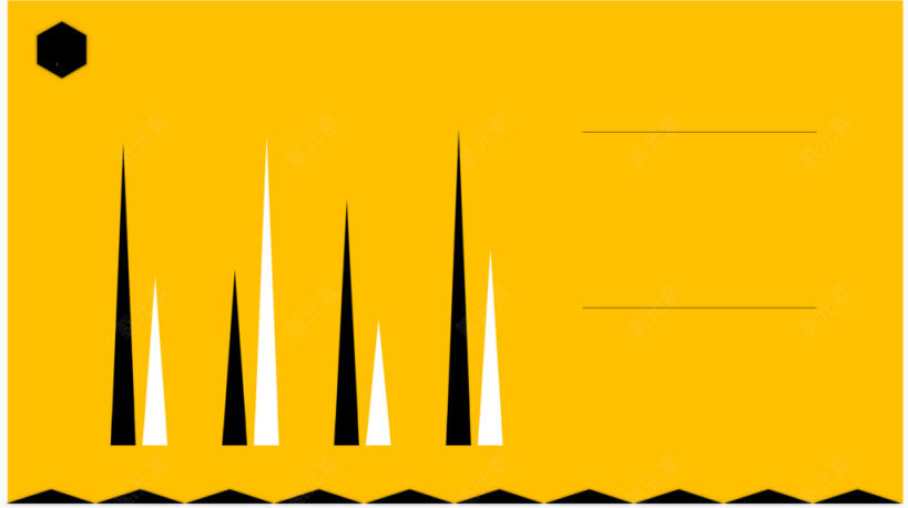 黄色三角形数据图表下载