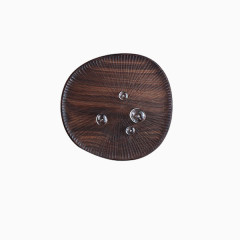 木质条纹碗筷