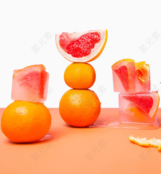 橙子冰块