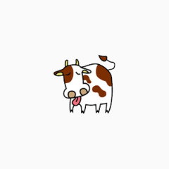 牛手绘动物
