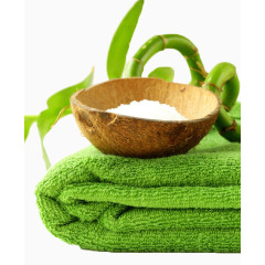 绿色毛巾SPA