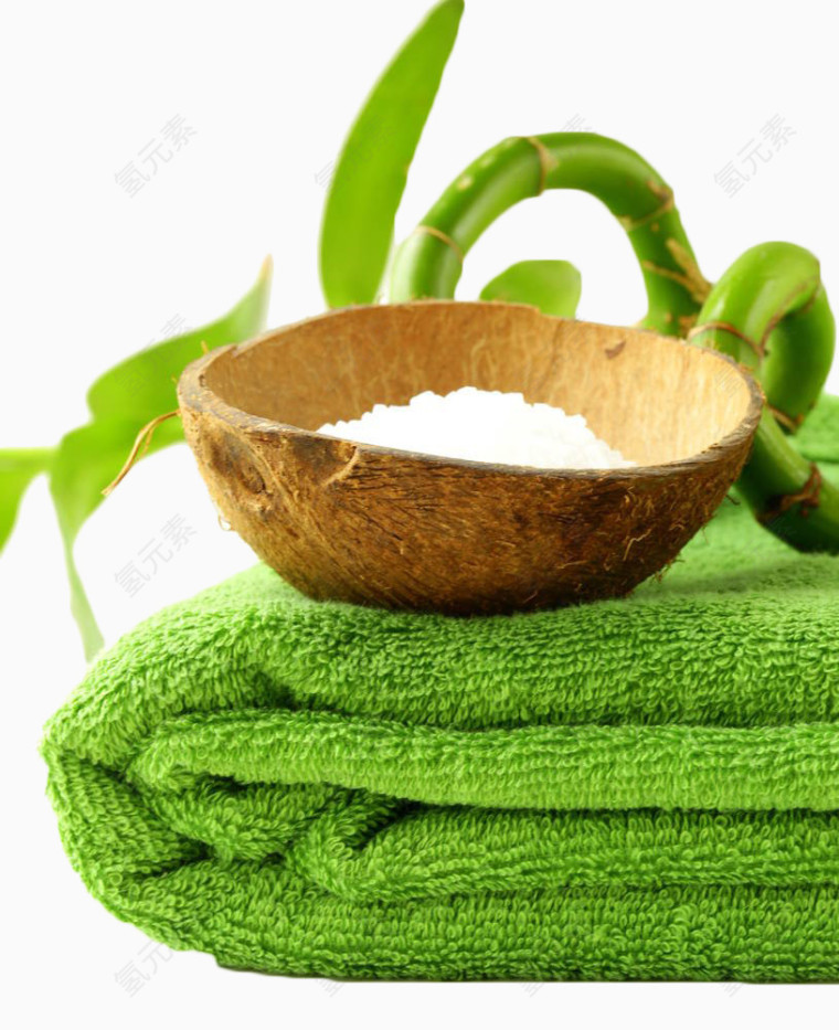 绿色毛巾SPA