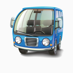 原装出口非洲蓝色公共汽车