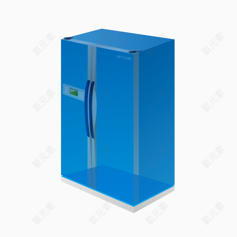 蓝色的衣柜保密箱