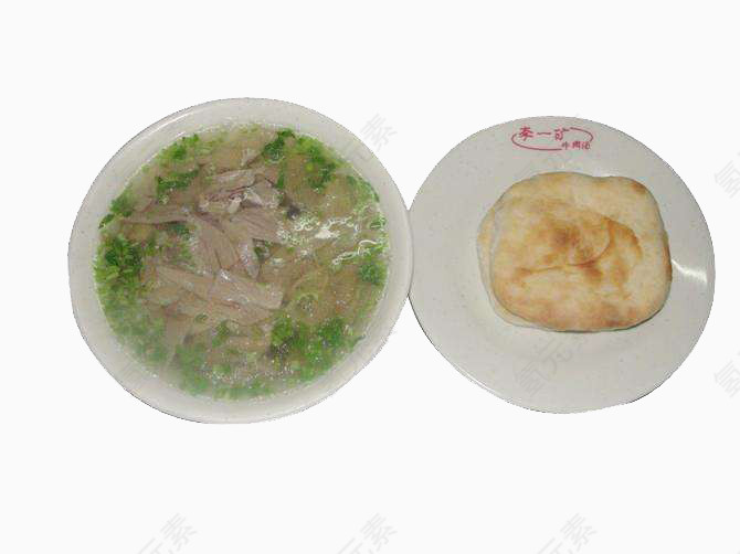 牛肉汤和饼