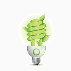 灯泡 绿色能源 创意图案 发光