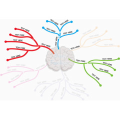 头脑思维模式矢量素材