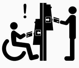 残疾人专用取款机