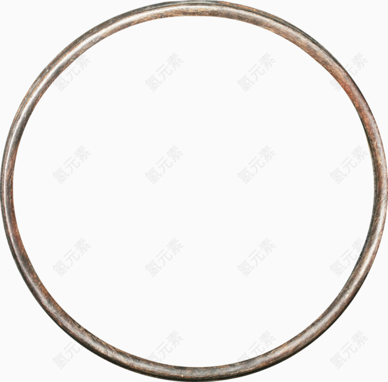 棕色金属圆环