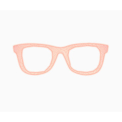 粉色眼镜镜框设计