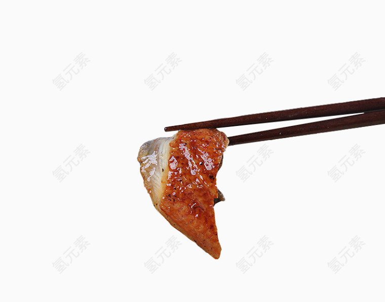 筷子夹鳗鱼