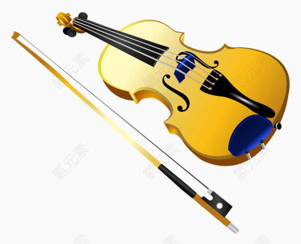 矢量乐器小提琴