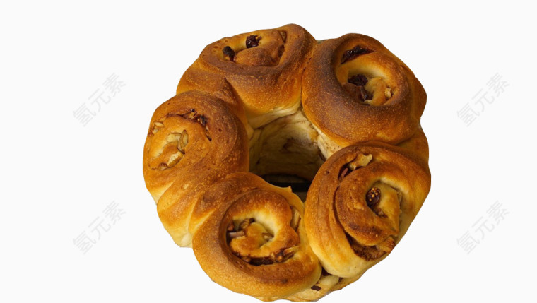 圆形西式面包