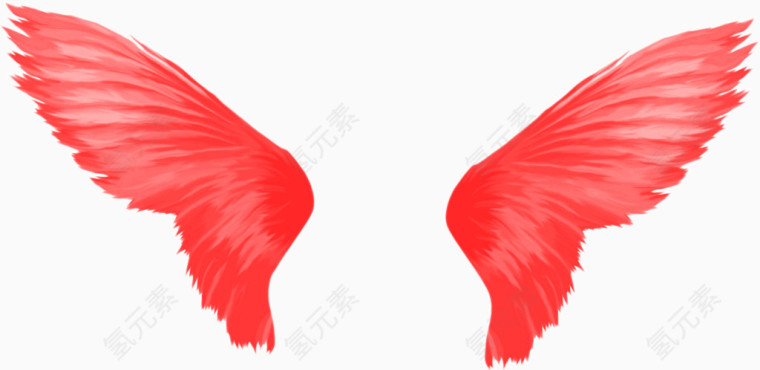 漂亮红色翅膀