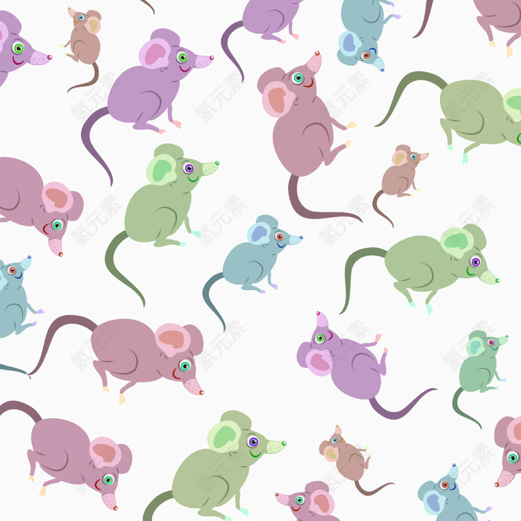 一堆老鼠