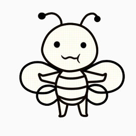 可爱的蜜蜂