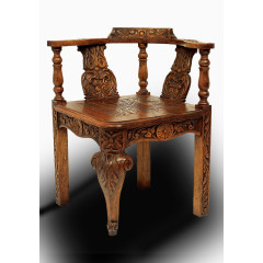木质古典浮雕座椅