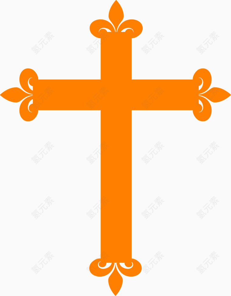 橘黄色的十字架