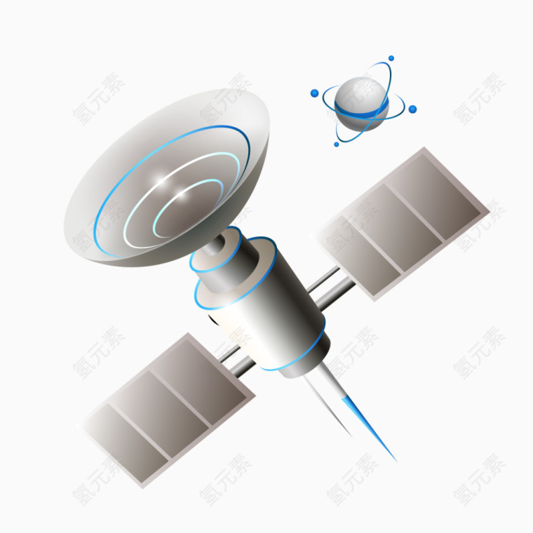 白色卫星接收图片