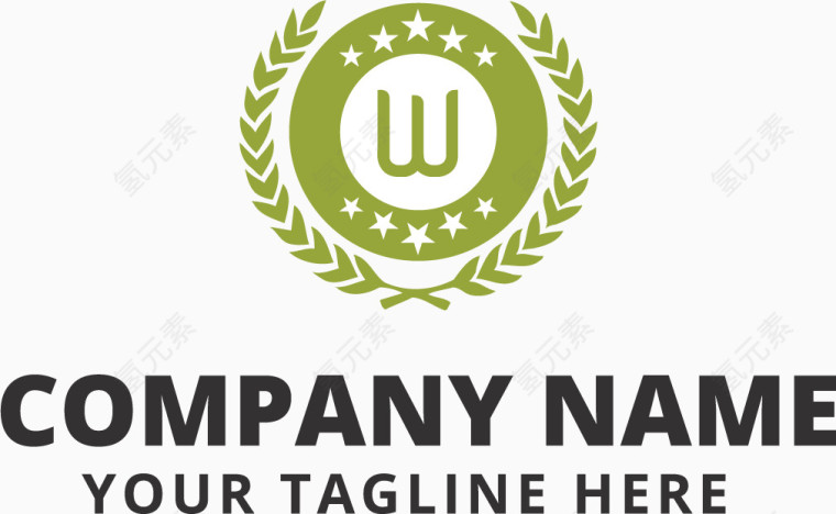 绿色公司标志设计