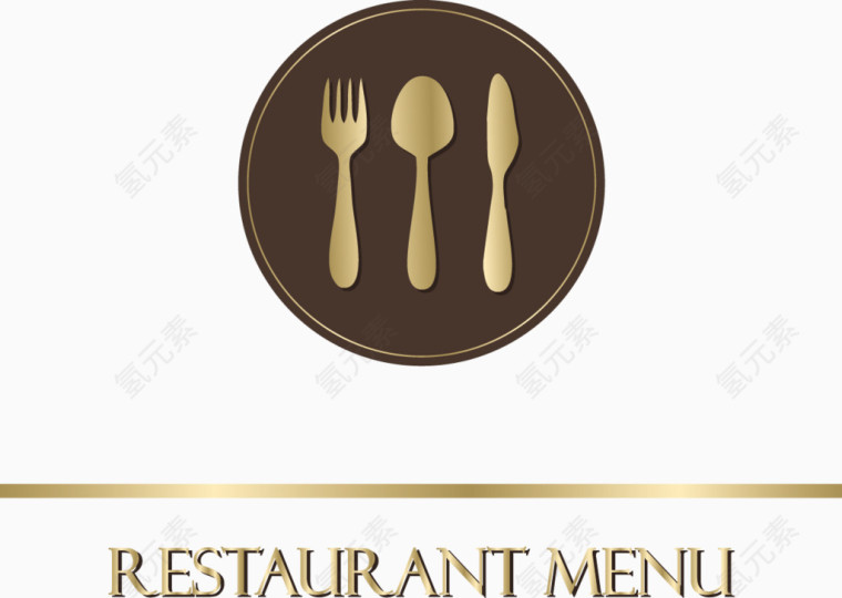矢量餐厅标志